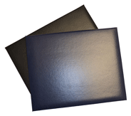 navy blue and black double ten style certificate covers